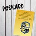 Hufflepuff Harry Potter House Planner Postcard Dashboard Divider Hogwarts