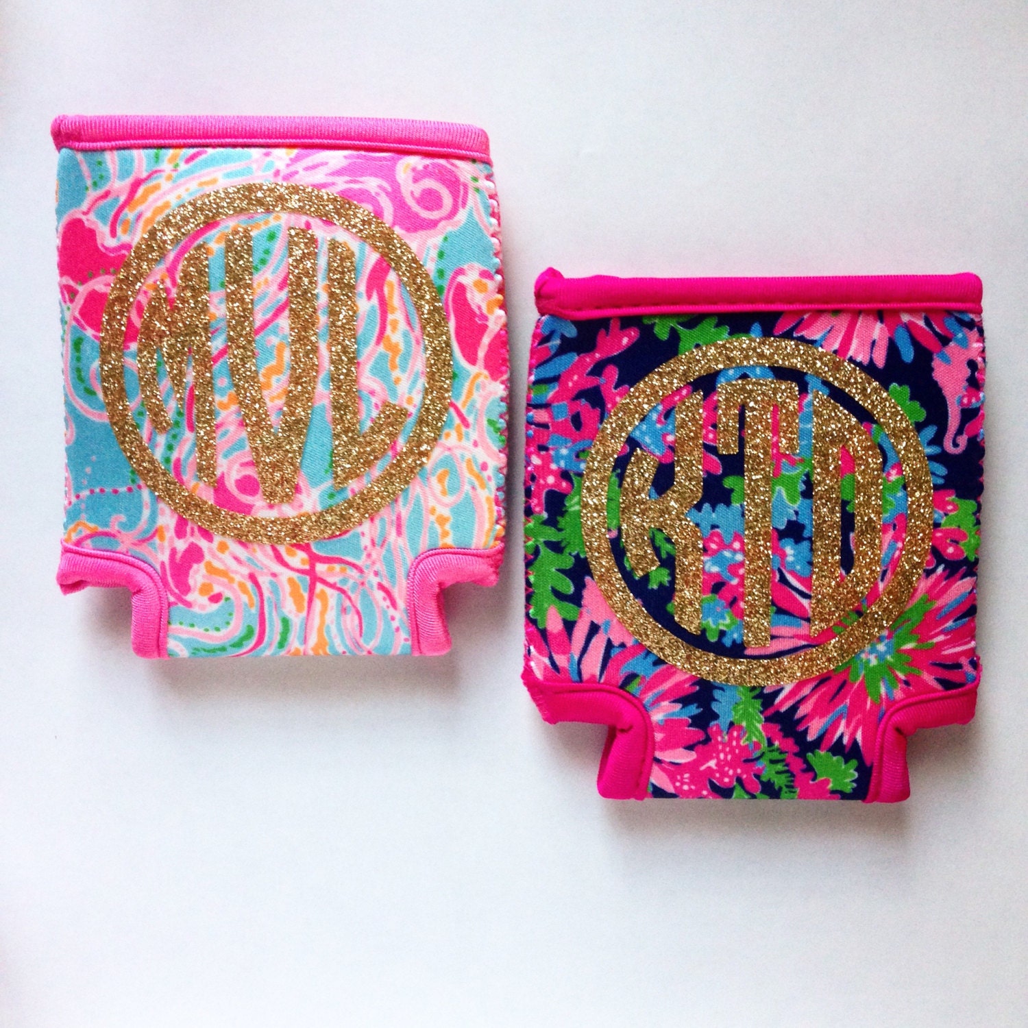 Lilly Pulitzer Monogram Drink Hugger