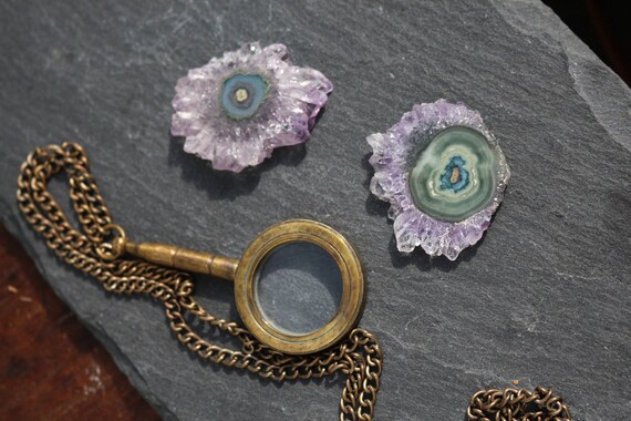 Small Amethyst Stalactite, Stalactite Slice, Crystal Flower, Amethyst Slice, Raw Amethyst, Druzy Stalactite, Agate Slice, Spirt Quartz, DIY