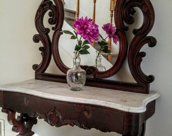 Impressive Marble Top Vanity /Dresser