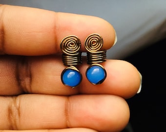Loc Jewelry Dreadlock Coil 2pc Lilac Bead