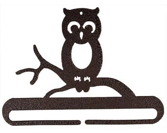 Owl on tree branch split bottom hanging craft holder in copper from Classic Motifs by Ackfeld