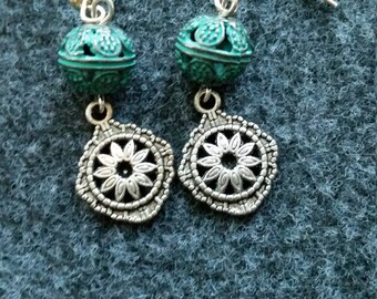 Flower petal earrings
