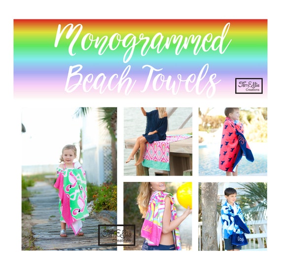 Beach Towels, Personalized Beach Towel, Monogrammed Beach Towel, Pool Towel , Personalized Towel, Bridesmaid Gift FREE MONOGRAM