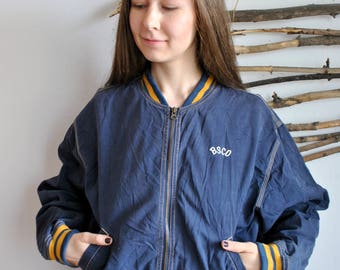 Vintage womens bomber 1990s spring autumn jacket