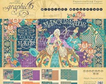 Graphic 45 Midnight Masquerade 12x12 Paper Pad, SC007713