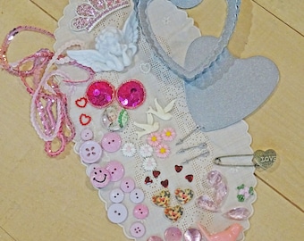 Valentine creativity kit - embellishments - bits and bobs - NO104