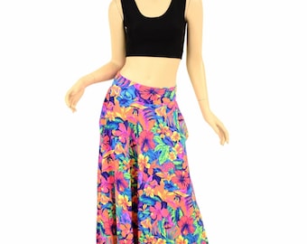 UV GLOW Tahitian Floral Long Maxi Skirt with Pockets - 155205