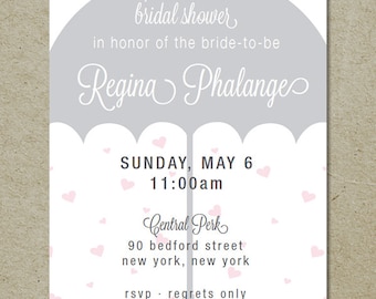 modern bridal shower invitation / shower with love