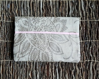 Linen Hand Clutch / Linen Evening Clutch / Linen Brides Maid Gift