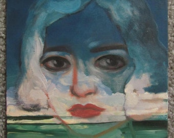 Original Oil Painting "The Ocean's Loss" by Amy Abshier Reyes