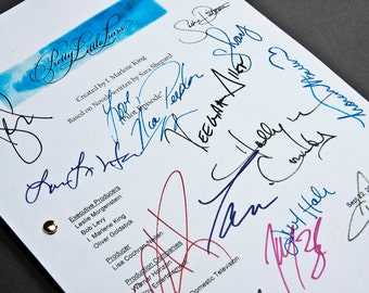 Pretty Little Liars TV Script with Signatures / Autographs Reprint Unique Gift Screenplay Present Film Movie Fan Geek PLL Ashley Benson