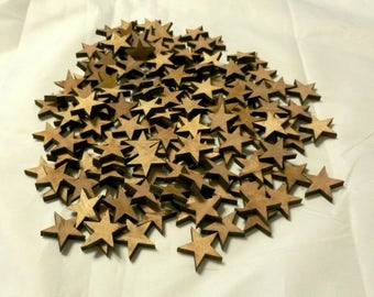 Choose from 50 to 1000 X 1 inch X 3/16 laser engraved cut wood Stars. Great for flag making, crafts, scrap books, or your project.