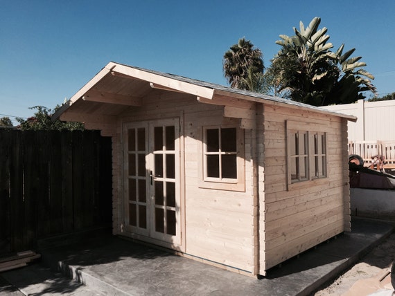 Pre fabricated natural wood cabin kits can be used as: guest house ... Pre fabricated natural wood cabin kits can be used as: guest house ...