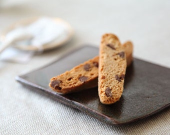 Cinnamon Chocolate Malt Biscotti, Gourmet Cookies, Biscotti