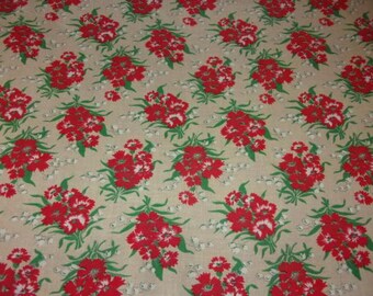Vintage fabric, floral eyelets / / flowers / / *.