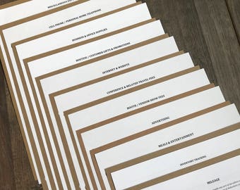 business expense organizer