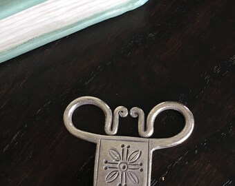Karen Hill Tribe Silver Flower Pendant 14mm