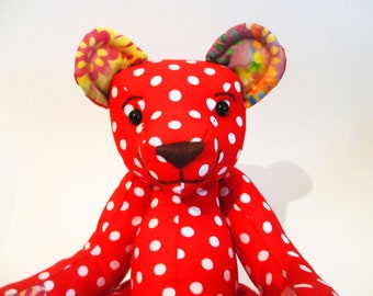 Polka Dot Teddy Bear named Penny
