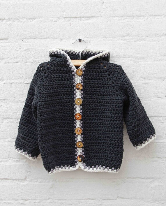 Crochet pattern Hooded Baby Jacket