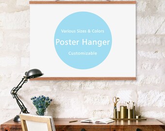 Freeshipping Modern Minimalist A4 A3 Magnetic Poster Picture Wooden Frame Hanger Canvas Photo Print Scroll Home Wall Art Decor Painting Gift
