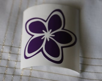 Plumeria Flower Vinyl Decal