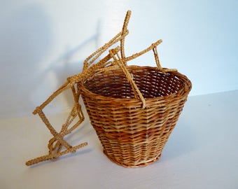Hanging Wicker Planter