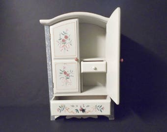 Shabby Chic Table Top Jewelry Armoire