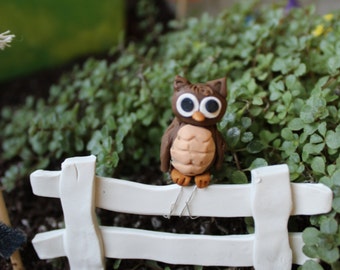 Miniature Owl ~ Polymer clay