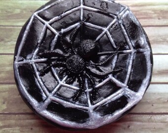 Spider Web Soap, Halloween Soap, Scary Soap, Bath Soap, Gift Soap, Novelty Soap, You pick scent & color