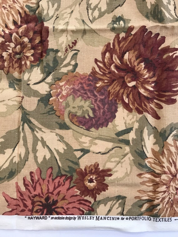 Home Decorator Fabric Floral Fabric in Earthy Colors 2 yards