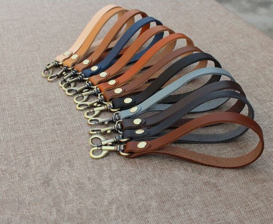 Genuine Leather Purse Handles Replacement Chain DIY Clip-On
