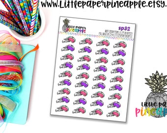 Early Bedtime Spoonie Planner Stickers // Repositionable Matte Stickers | SP32