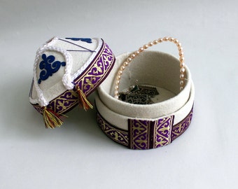 Yurt - Jewelry Box, Jewelry Storage, Jewelry Chest, Yurt Jewelry Case, Gift for Her, Yurt Decoration, Storage Box
