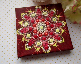 Original Painting Mini Mandala 10cm