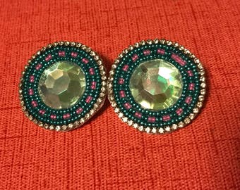 Beaded native earrings