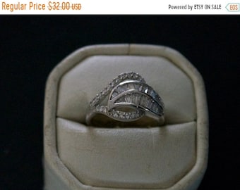 ON SALE Charming CZ Silver Ring
