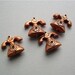 Vintage copper telephone charms