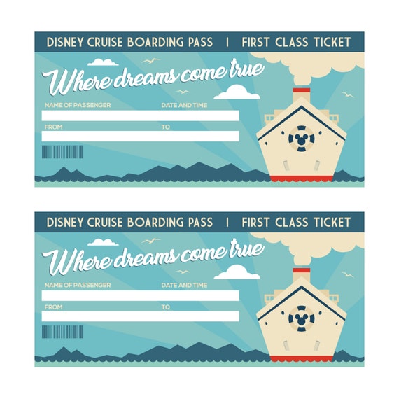 Free disney cruise boarding pass template