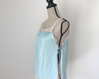 Vintage teal lace babydoll