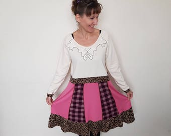 Plus size clothing Upcycled clothing plus size hippie dress Bohemian clothing Gypsy clothes Plus size dress Upcycled tunic Upcycled dresses