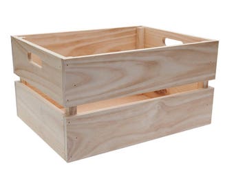 FRUIT BOX Large - wooden crate, wooden box