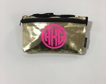 Personalized Metallic Fanny Packs