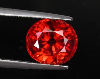 6.1 ctw. mandarin spessatite garnet loose gemstone.