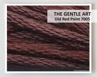 OLD RED PAINT 7005 Gentle Art hand-dyed embroidery floss cross stitch thread at thecottageneedle.com