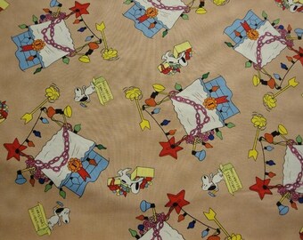Snoopy Christmas Doghouse-Quilting Treasures-Fat Quarter
