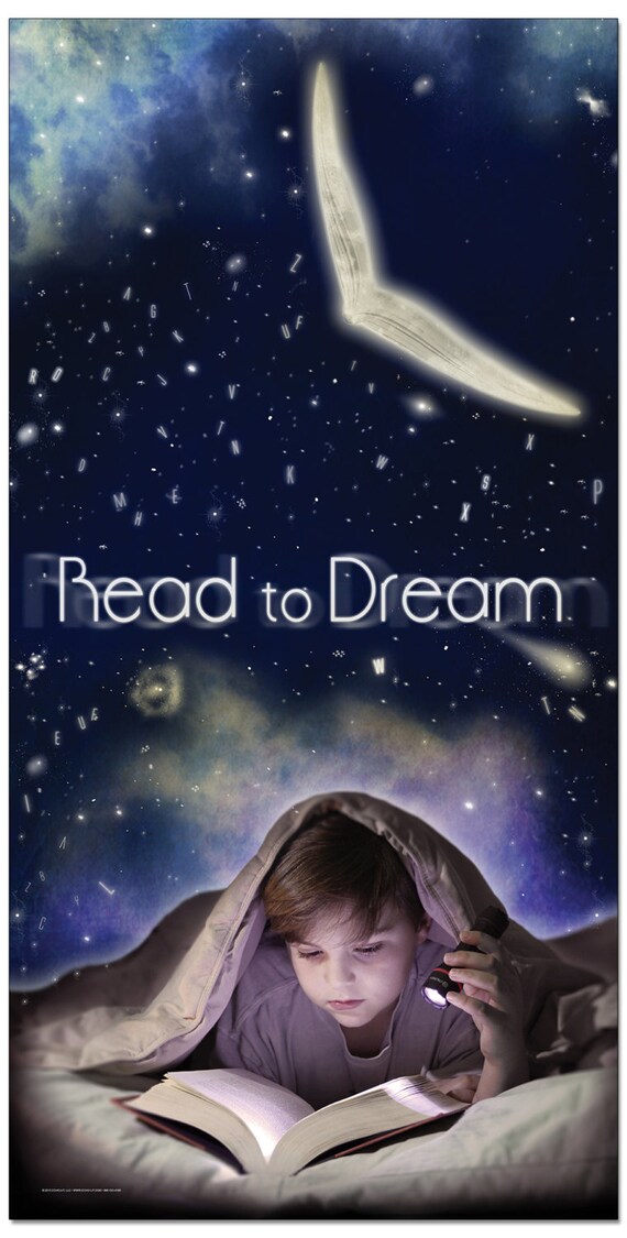 Literacy Art Print. Read to Dream. Reading Motivational Poster