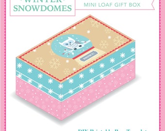 Winter Animal Snowdome Mini-Loaf Box Set