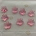 12 pieces Swarovski #6744 14mm Crystal Light Rose Faceted Flower Pendants Charms Beads