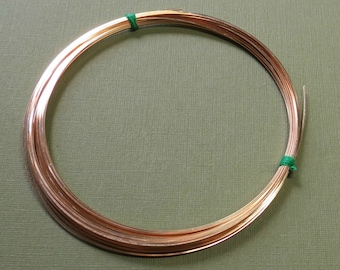 Gold Filled Wire - 22 Gauge - 3 Feet - SQUARE - Half-Hard